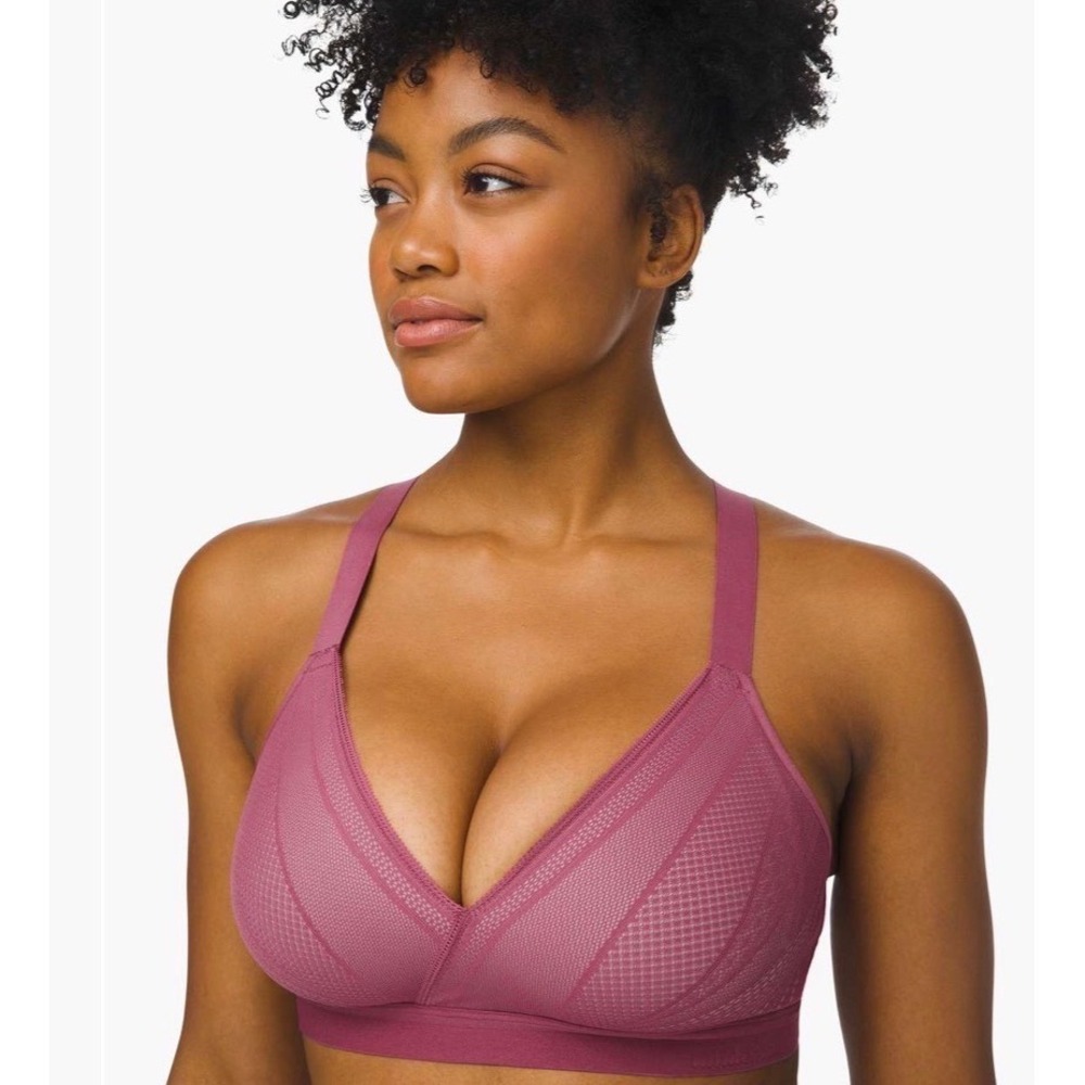 NWT‎ Lululemon Awake to Lace Bra Plumful Smoky Blush Bra Size 32C